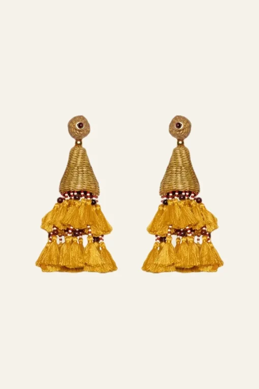 Caudal Magico Earrings In Ochre