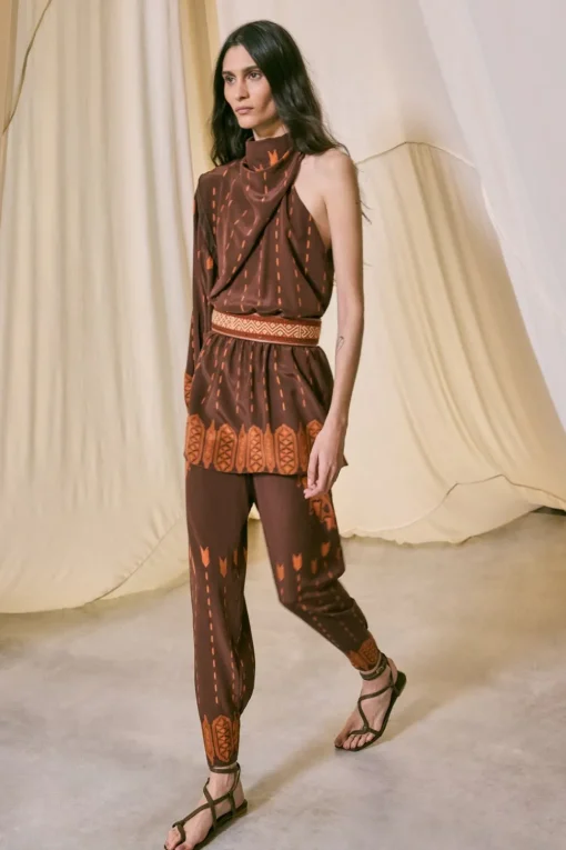 Central Portions Sandals In Chocolate