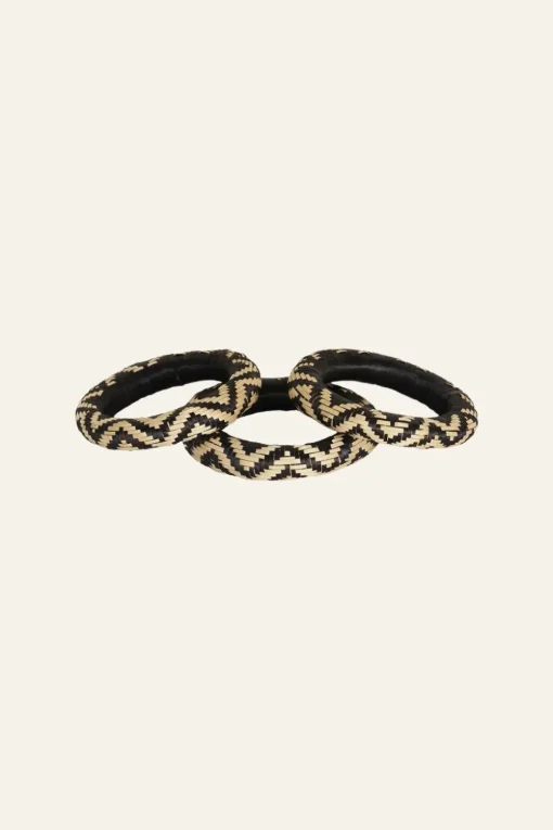 Cosmic Serpent Bangles In Black