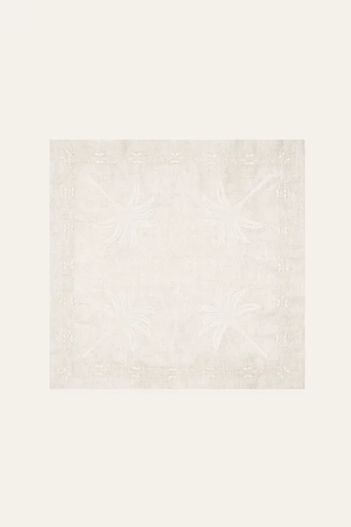 Cultivos Cocktail Napkin In Ecru Set Of 4