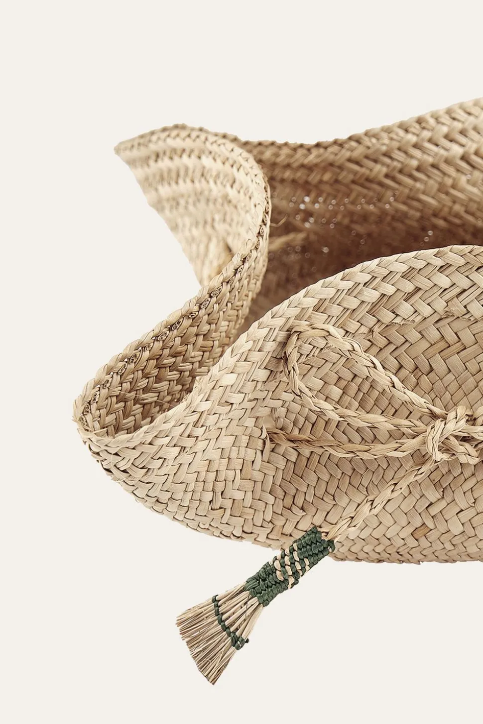 El Cocuy Mini Bread Basket In Jade Set Of 4