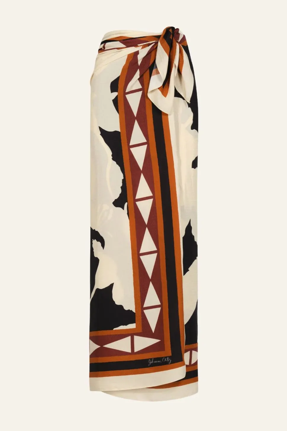 Elongo Florals Shawl In Black