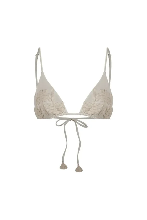 Enjipai Bikini Top In Ecru