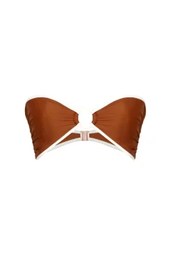Intense Colorings Bikini Top In Terracota