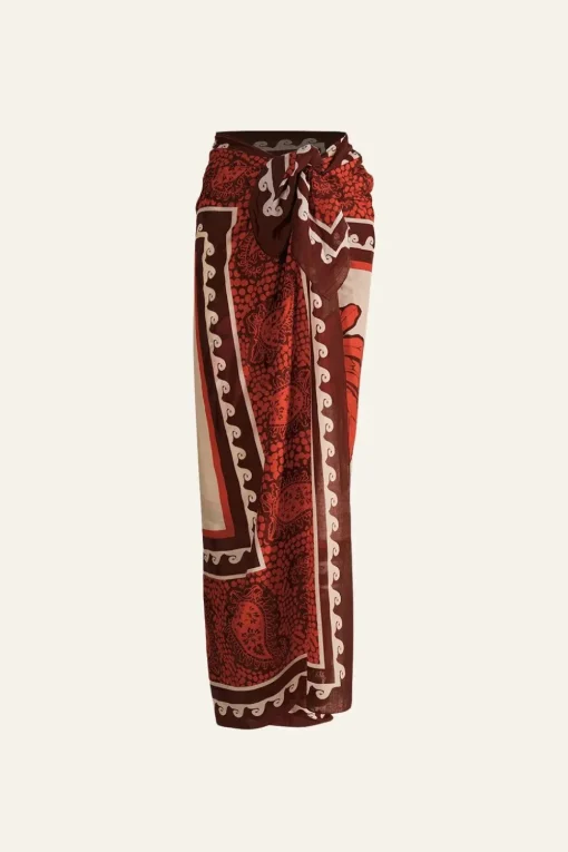 Kilimanjaro Pareo In Red