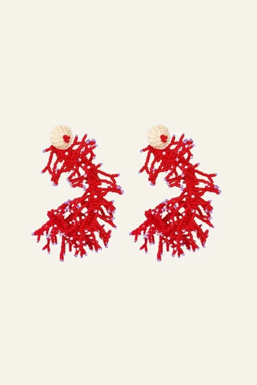 Leyendas Africanas Earrings In Red