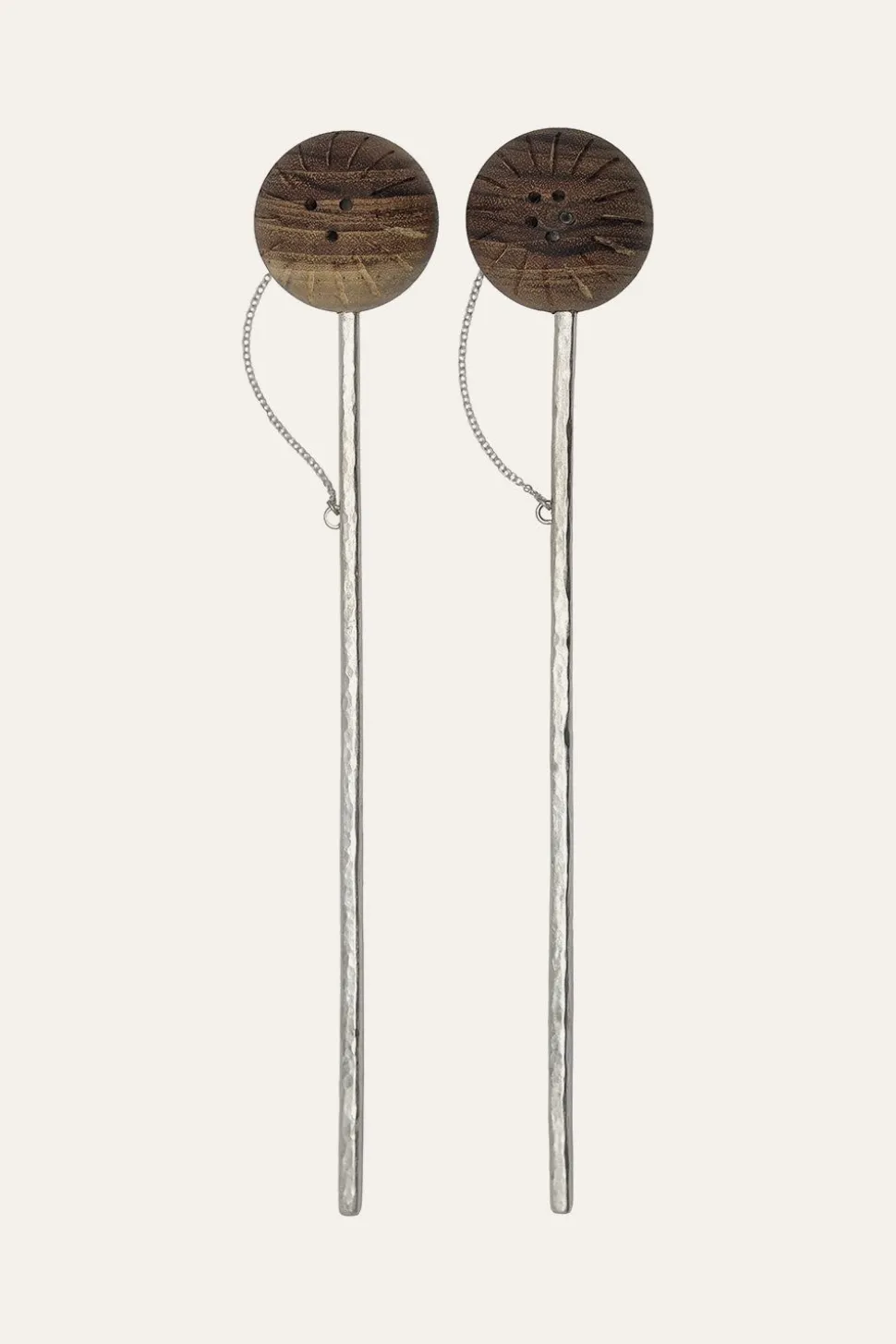 Marimba Mini Salt & Pepper In Silver Set Of 2