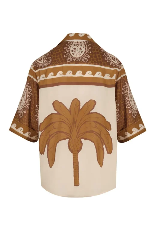 Paisley Situation Shirt In Brown