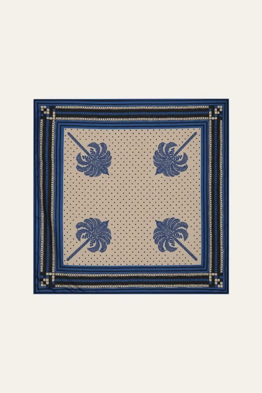 Palmas Canas Scarf In Navy