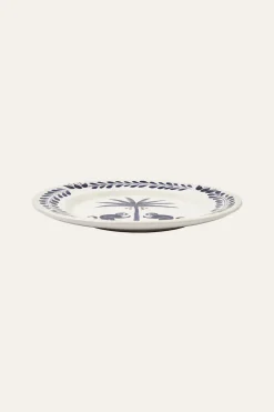Saimiri Dessert Plate In Blue Set Of 2