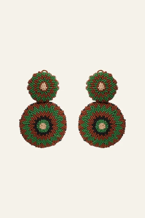 Savage Ornaments Earrings In Deep Green