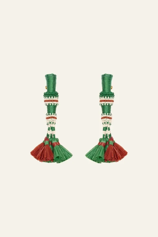 Swahili Earrings In Jade