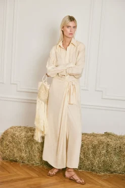 Sweet Palm Skirt In Ecru