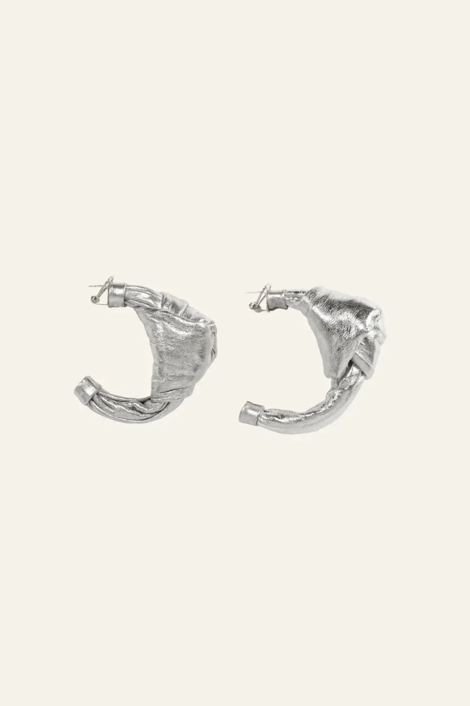 Town Date Hoops In Silver