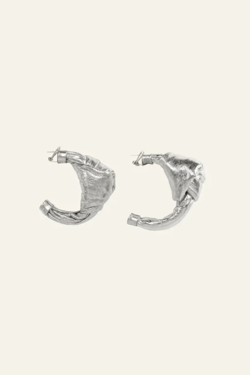 Town Date Hoops In Silver