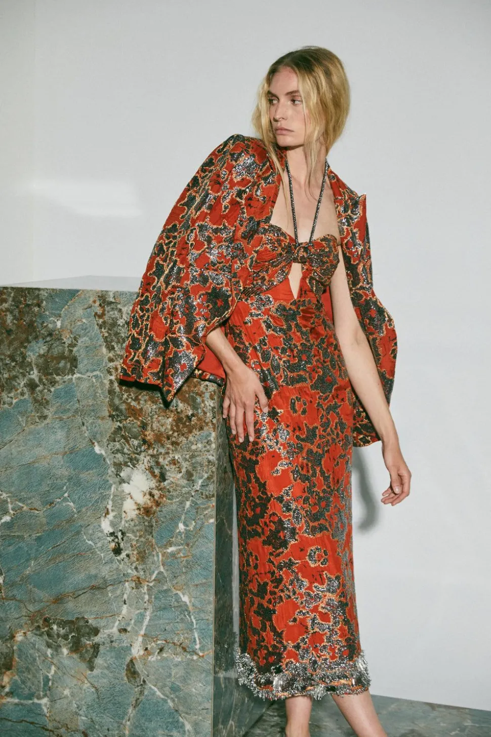 Truly Treasured Blazer In Orange