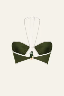 Yacumama Bikini Top In Military
